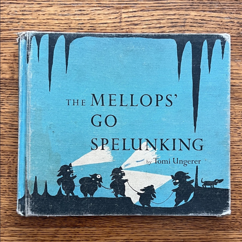 The Mellops' Go Spelunking Book by Tomi Ungerer Children’s Book 1st Edition